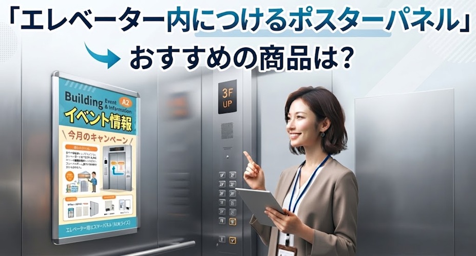 ｢エレベーター内につけるポスターパネル ｣ おすすめの商品は?