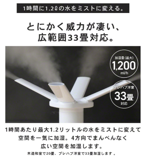 Qurra 超音波加湿器 20L Mois TANK L モイス タンク エル