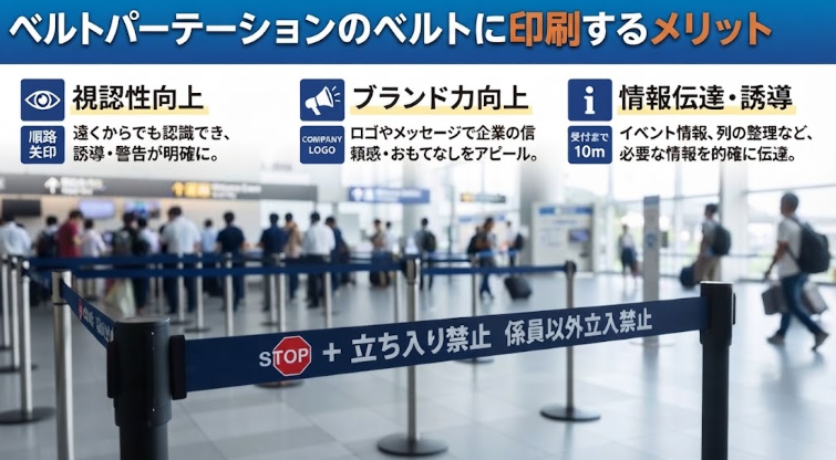 【解説】ベルトパーテーションのベルトに印刷するメリット