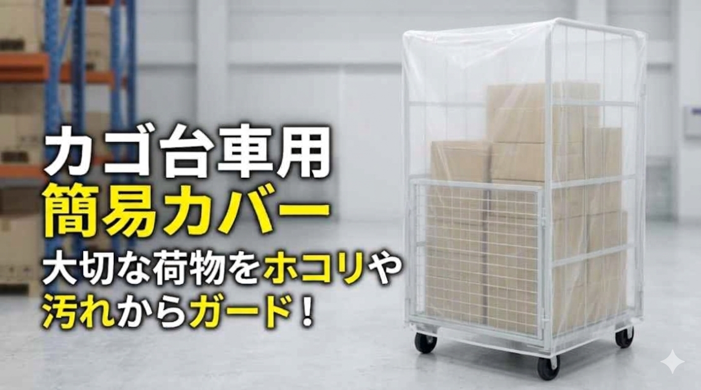 カゴ台車用簡易カバーの取り扱いを始めました