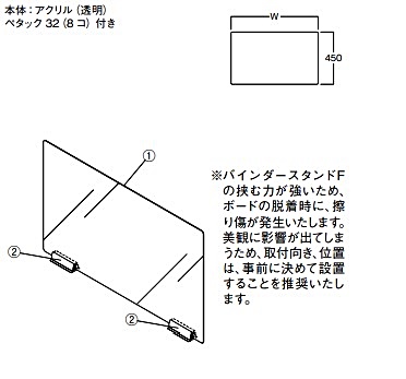 クリアパーテーションボード