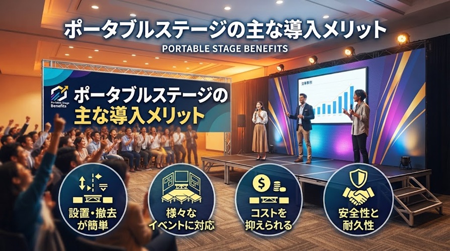 【解説】ポータブルステージ 導入メリット