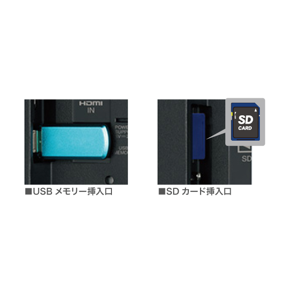 日本製】 18.5インチ 室内用 デジタルサイネージ Comabo SPシリーズ CM-691 イエロー ディスプレイセット 動画再生  静止画スライドショー USBメモリ SDカード対応 リモコン操作