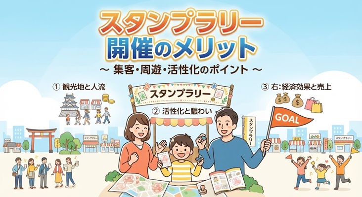 【解説】スタンプラリー開催のメリットとは?
