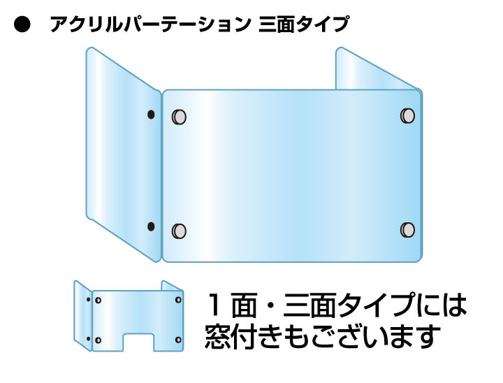 飛沫感染対策透明アクリルパーテーション