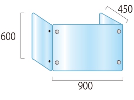 飛沫感染対策透明アクリルパーテーション