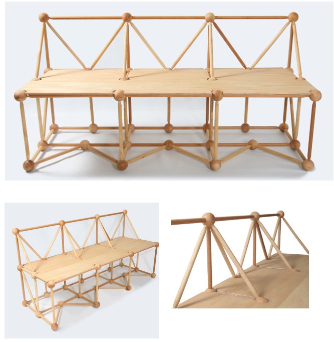 【TRUSS1】木のボールと丸棒を組み合わせ、簡素さと自然な美しさを組み合わせた製品です。